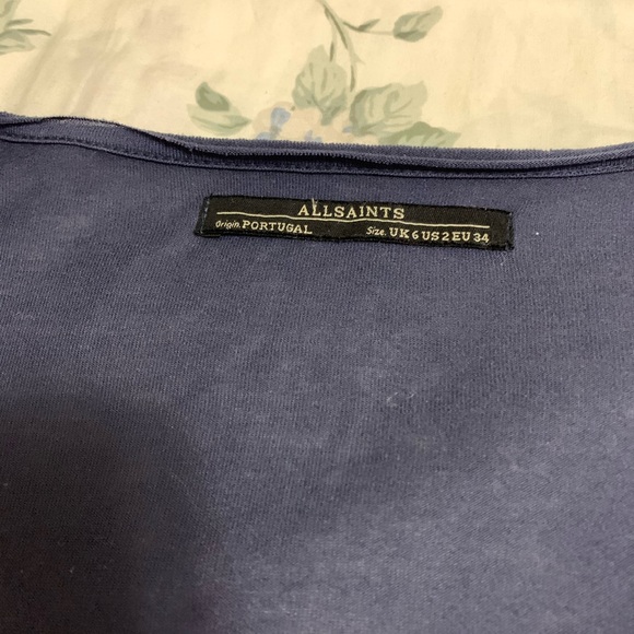 All Saints Twain Jersey Dress - Size 2 - Picture 4 of 6